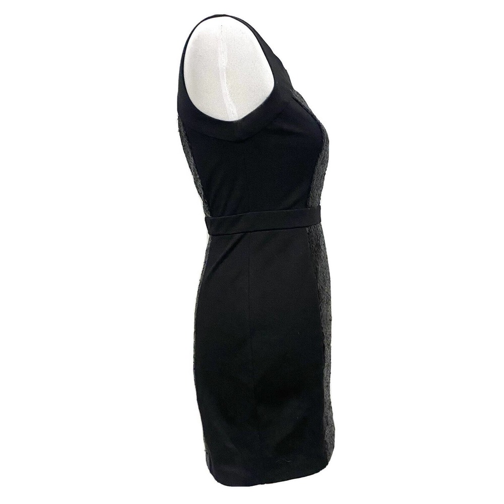 Bcbgeneration Dress Black Sequins Sleeveless Fitt… - image 8